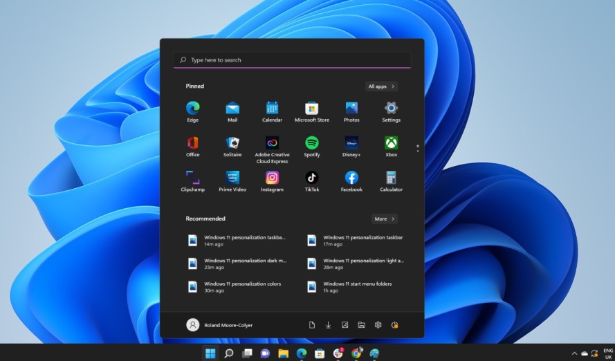 Zaslonska slika windows 11 kot najboljša izbira za prenosnike